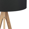Rustykalna lampa podłogowa Treviso 5039 TK Lighting okrągły abażur czarny