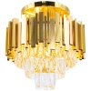 Sufitowa lampa kryształowa Valetta 6268/4B TR do jadalni złoty