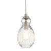 Wisząca lampa szklana Riviera KL-RIVIERA-P-C nikiel przezroczysta
