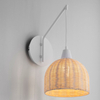 Lampa ścienna do gabinetu TACNA LE44361 koszyk drewniana biała outlet