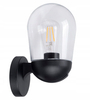 Zewnętrzna lampa ścienna SLP8204 szklany kinkiet do ogrodu czarny