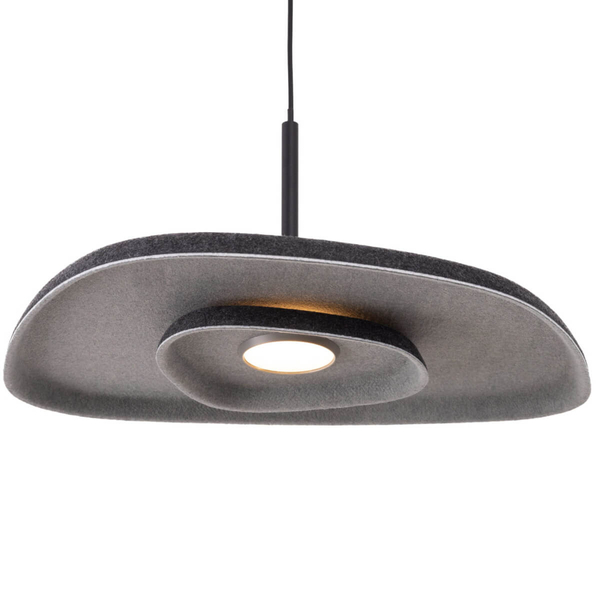 Lampa zwieszana Deux P0560 Maxlight LED 5W 3000K nieregularna czarna szara