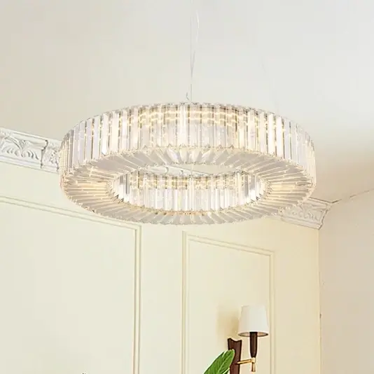 Żyrandol glamour CRISTAL ST-10625P-60 złota transparentna szklana LED 60W 3000K do salonu