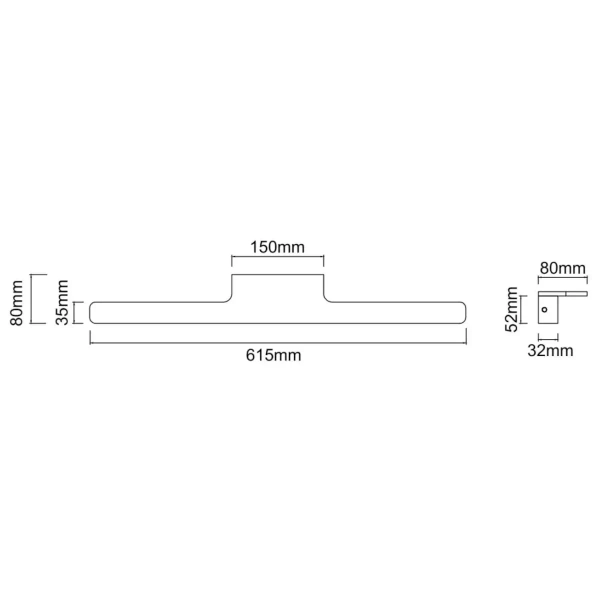 Kinkiet na lustro Luce Parette Old Gold OR86119 LED 11W CCT IP44 złoty