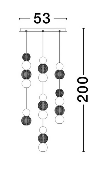 Jadalniana lampa wisząca Ponce LE42702 LED 42W 3200K złota
