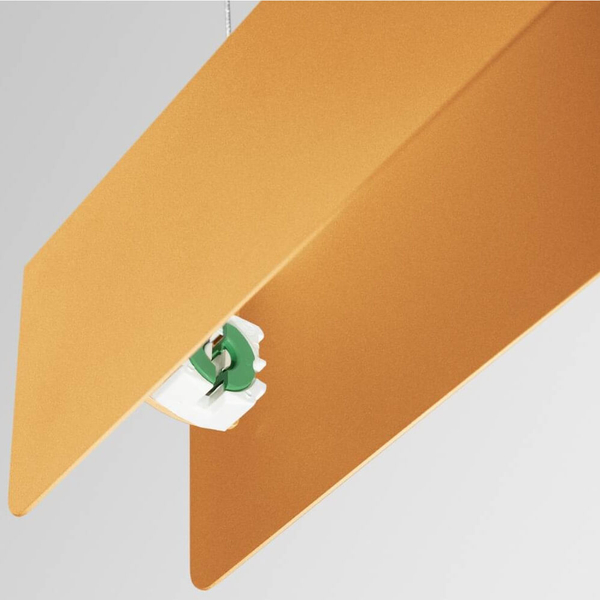 Lampa zwis nad wyspę Spark SL.1396 prostokątna do jadalni złota