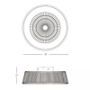 Ledowy wentylator sufitowy 23001 LED 33W 3000-6000K brązowy