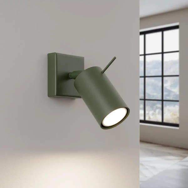 Naścienna lampa z regulacją RING SL.1500 do przedpokoju oliwkowa