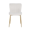 Skandynawskie krzesło jadalniane ODESSA BOUCLE S4508 WHITE białe