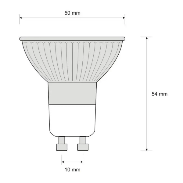Żarówka halogenowa GU10 3031854 LED 3W 3000K 250lm srebrny