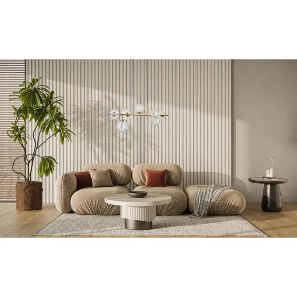 Molekułowa lampa wisząca Toledo PND-40717-7-HBR złoty przezroczysty