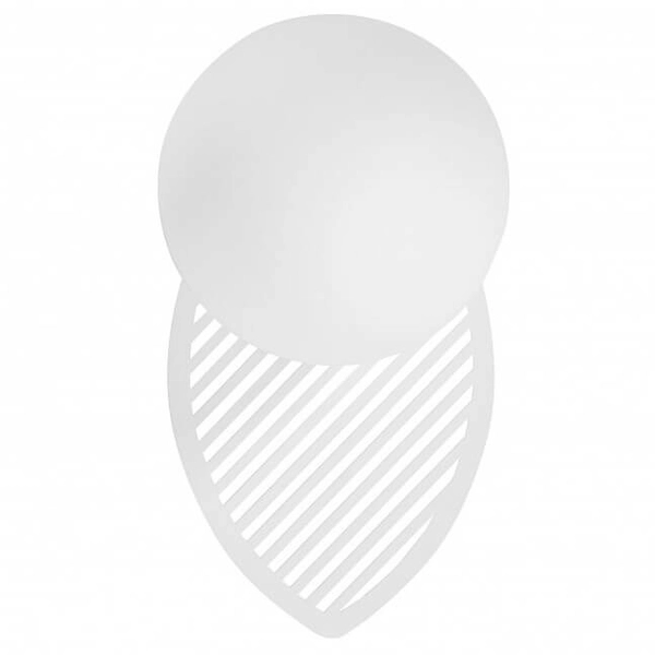 Okragła lampa ścienna Fyllo FYB11000 do sypialni kula biała