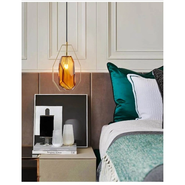 Lampa wisząca Meteo CGMETEOAMBER COPEL bryła zwis pomarańczowa