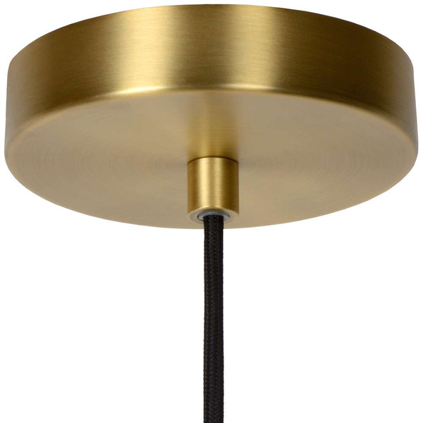 LAMPA wisząca MALOTO  45386/20/62 Lucide szklana OPRAWA loftowy zwis bursztynowy mosiądz