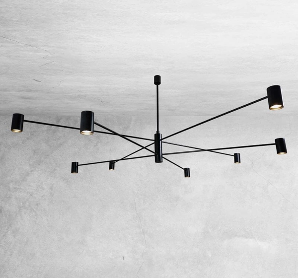 LAMPA sufitowa DAKATA 5640 Shilo metalowa OPRAWA tuby czarne