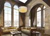 Wisząca LAMPA glamour TREND P0368 Maxlight szklana OPRAWA okrągły ZWIS z kryształkami crystals złoty przezroczysty