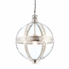 Lampa zwisająca kula Vienna 73108 Endon metalowa przezroczysta chrom