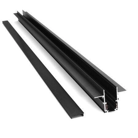 Szyna magnetyczna podtynkowa 1026 Domeno podłużna metalowa czarna