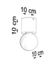 Drewniana LAMPA sufitowa SL.0672 okrągła OPRAWA spot natynkowy ekologiczny downlight