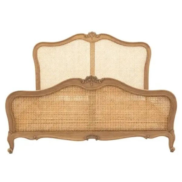 Łóżko sypialniane Chic 5055299491874 drewniane beżowe