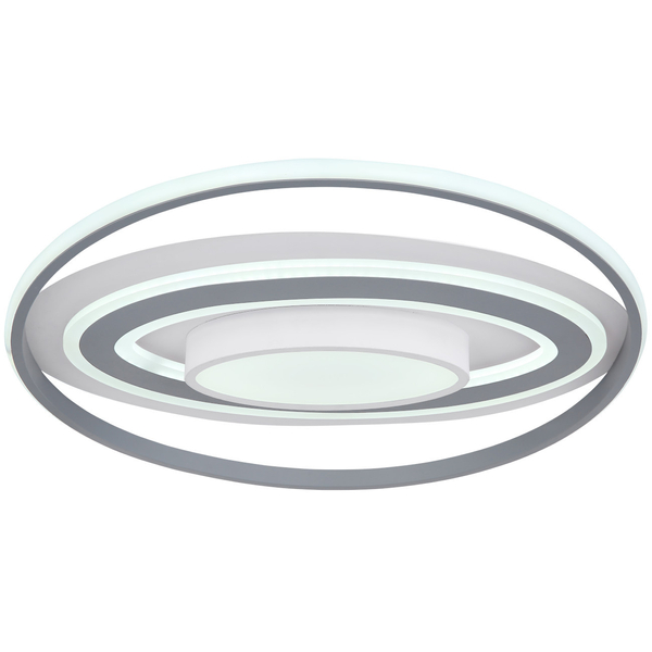 Plafon LAMPA sufitowa LEOLA 48016-60 Globo okrągła OPRAWA metalowa LED 60W 3000K - 6000K z pilotem biała