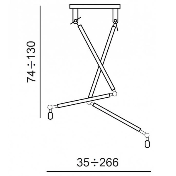 Czarna lampa wisząca Zyta z abażurami do przedpokoju