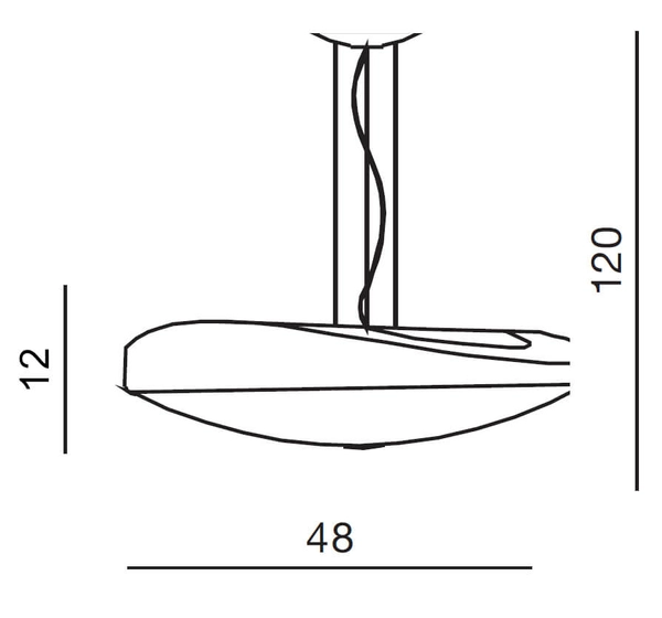 Biała lampa wisząca Campana AZ0566 Azzardo do przedpokoju biała