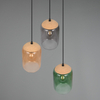 Zwieszana kaskadowa lampa CORK 364630317 Trio do sypialni czarny multikolor