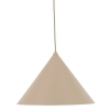 Loftowa wisząca lampa Cono 10621 stożkowa do jadalni beżowy