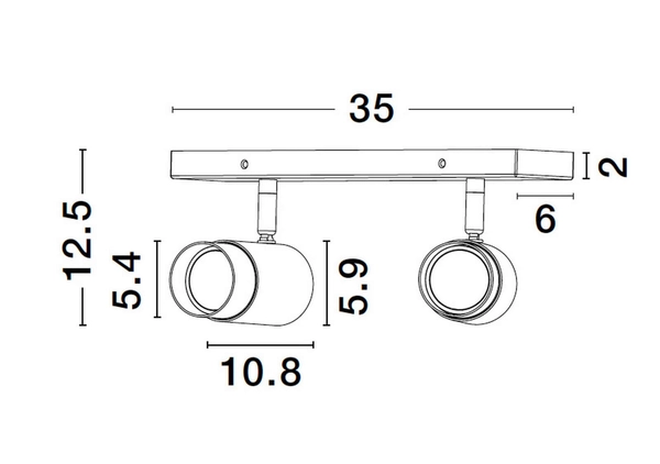 Sufitowa lampa pokojowa Cayes z regulacją czarna złota