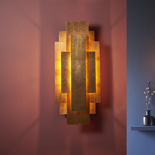 Kinkiet ścienny L&-190452 Light& minimalistyczny przecierany złoty OUTLET