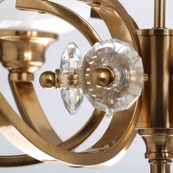 Klasyczna LAMPA wisząca PALERMO 386017908 MW Glasberg metalowy ZWIS na łańcuchu do przedpokoju biały outlet