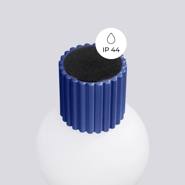 Kulista lampa ścienna do łazienki HALO SL.1737 kula IP44 biała niebieska