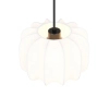 Materiałowa lampa wisząca MADELINE R31971001 do salonu czarny biały