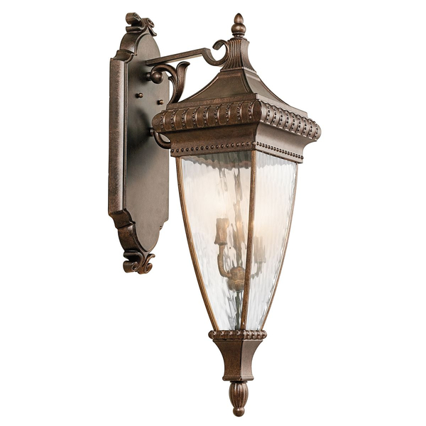 Kinkiet na balkon KL-VENETIAN2-M Kichler IP44 retro brązowy