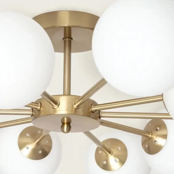 Wielopunktowa lampa sufitowa Milano ABR-ZWZ-10XG9 Abruzzo biały złoty
