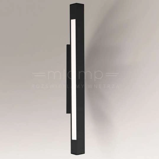 Kinkiet LAMPA ścienna OTARU 8631 Shilo prostokątna OPRAWA belka LED 28,8W 4000K czarna