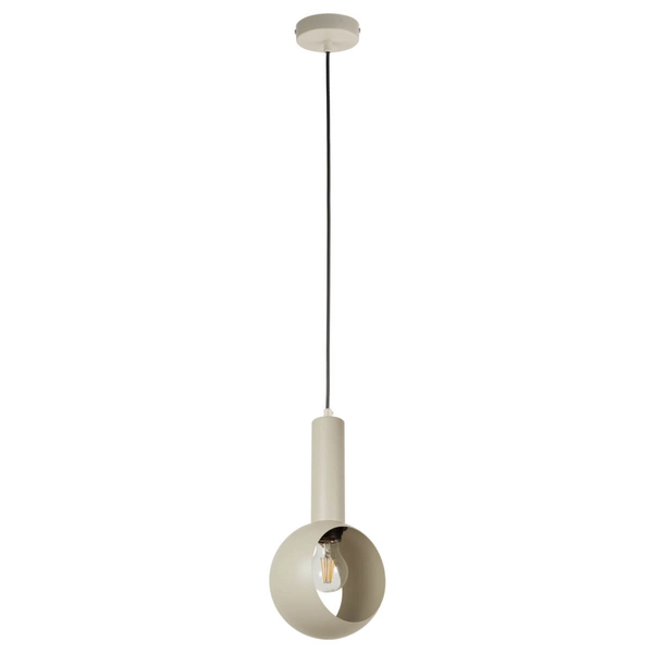 Lampa zwisająca Vitrum 41105 do kuchni okrąg round beżowa