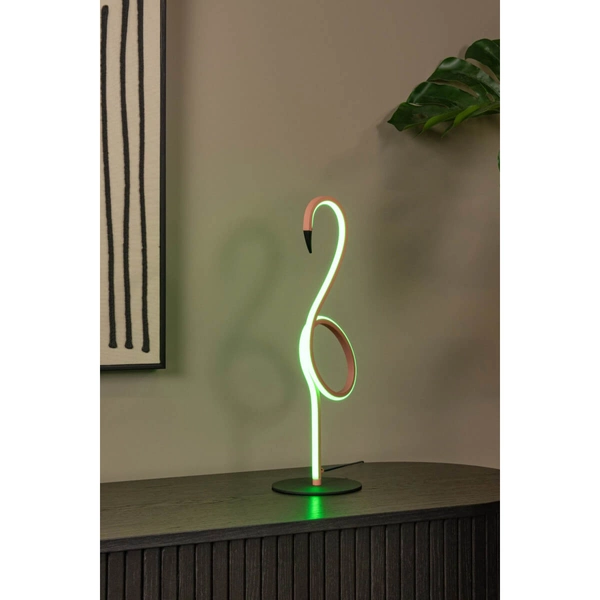 Dekoracyjna lampa stołowa FLAMINGO 05545/06/66 LED 5,5W RGB różowa