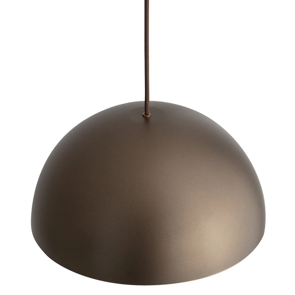 Zwisowa lampa do salonu Hemisphere Super 10618 Nowodvorski kopuła brązowa