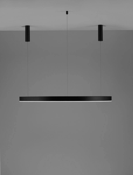 Minimalistyczna lampa wisząca JACA LE42768 do kuchni LED 70W czarna