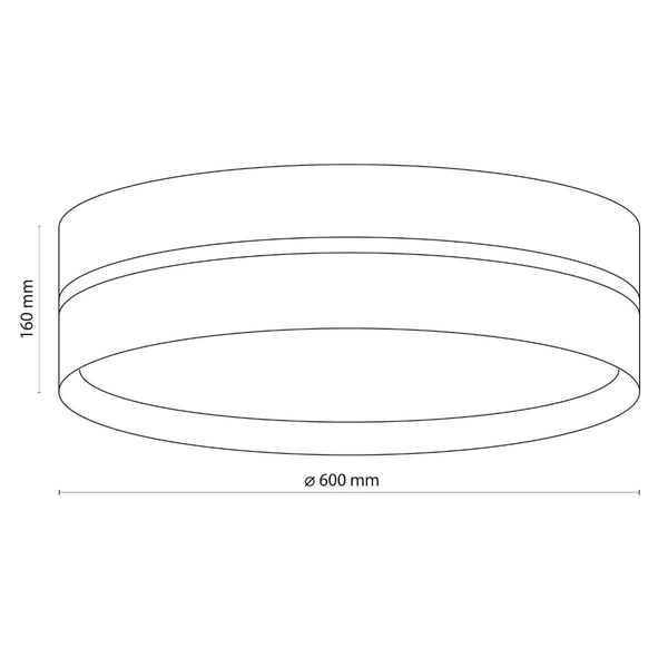 Lampa sufitowa jutowa Linobianco 6578 TK Lighting ekologiczna brązowa biała