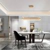 Lampa wisząca kryształowa 22041 LED 68W 3000K nad stół crystals złoty