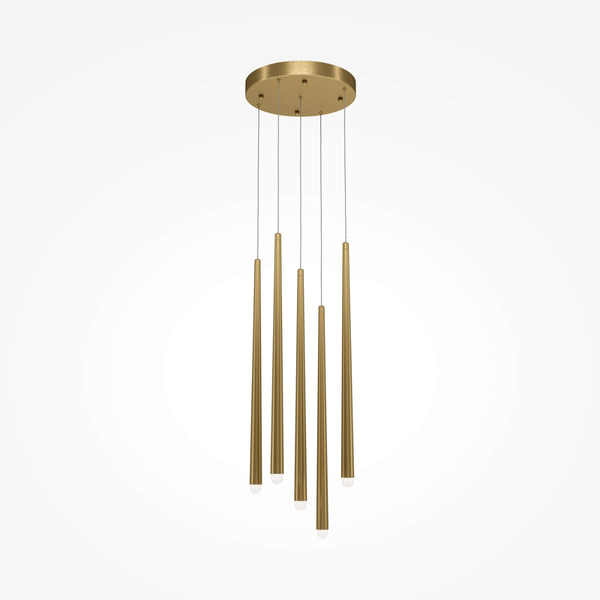 Lampa wisząca LED 30W 4000K tuby mosiądz Cascade OUTLET