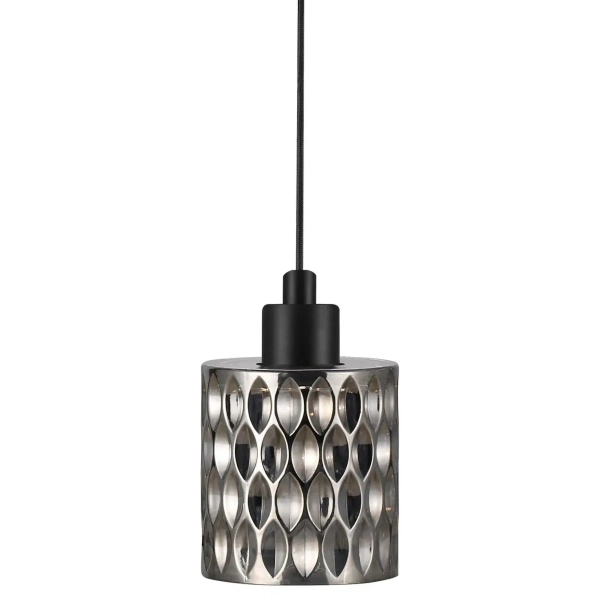 Wisząca lampa tuba Hollywood 46483047 szklana przydymiony
