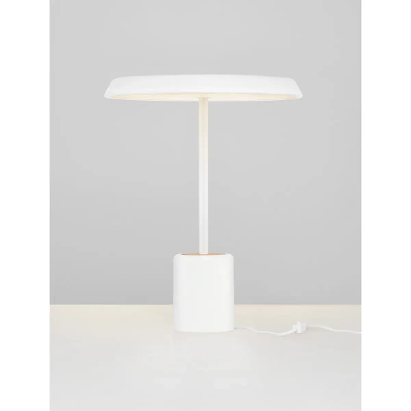 Lampka nocna do sypialni FOVENTO LE45444 LED 17W 3000K grzybek biały