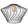LAMPA wisząca WAVE S 8858 Nowodvorski metalowa OPRAWA industrialny ZWIS druciana klatka czarna