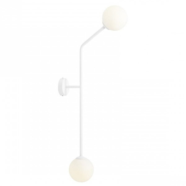 Modernistyczny kinkiet PURE 1064D_2 Aldex szklane kule balls białe