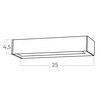 Kinkiet elewacyjny LED ROSVIK AZ5848 Azzardo 12W 3000K IP54 czarny
