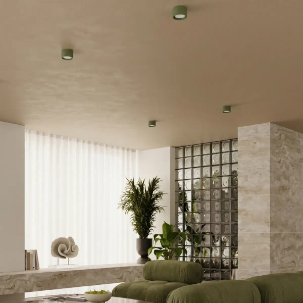 Oliwkowa lampa sufitowa MODO SL.2462 1xGx53 metalowy downlight tuba